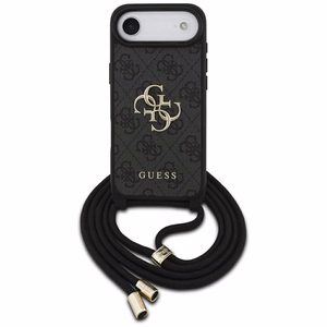 Guess 4G Big Logo Cord Stap soma pāri plecam viedtālrunim iPhone Air - melns