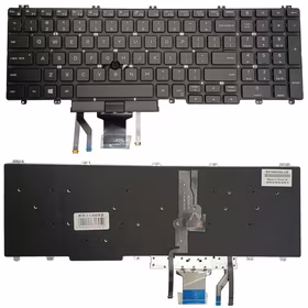 Keyboard DELL Latitude 5500, with backlight and trackpoint