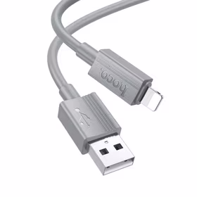 Kabelis USB-A uz Lightning Hoco 2,4A 1 m X107 pelēks