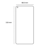 Rūdītais aizsargstikls 2,5D Oppo Reno 5 4G / Reno 5 5G / Reno 5K 5G / Find X3 Lite