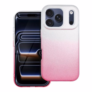 SHINING Viedtālruņa apvalks IPHONE 17 Pro caurspīdīgs rozā