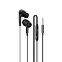 Borofone austiņas BM100 Pro ar mikrofonu melnas