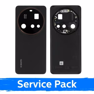 Xiaomi 15 Ultra aizmugurējais vāciņš melnā krāsā (servisa iepakojums)