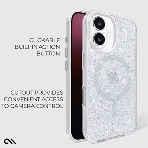 Case-Mate Twinkle MagSafe vāciņš ierīcei iPhone 16, ar “Disco” rakstu
