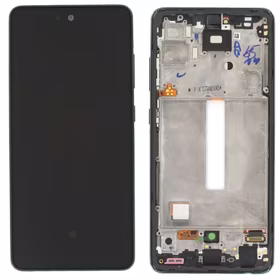 LCD screen Samsung A525/A526 A52 4G/5G 2021 ar touch screen un frame Awesome Melns original (service pack)