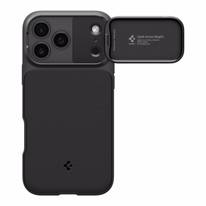 Spigen Optik Armor Magnētiskais viedtālruņa apvalks iPhone 17 Pro Max - melns