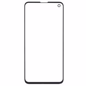 Outer Screen Glass Saderīgs ar Samsung G970 S10e Melns HQ