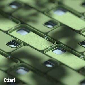 Etteri Silikona mag futrālis iPhone 16 Pro Max 6,9" gaiši zaļš