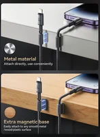 Joyroom 30W USB-C Lightning kabelis, 1,2 m, pelēks