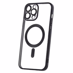 Color Chrome Magnētiskais viedtālruņa apvalks iPhone 13 Pro Max 6,7" melns