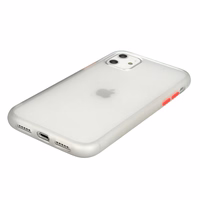 Vennus Color Button Bumper viedtālruņa apvalks Iphone 6/6S caurspīdīgs