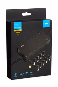 iBox IUZ120WA barošanas adapteris iekštelpu 120 W melns