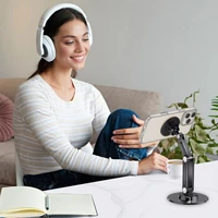 Tech-Protect DPT100 magnētiskais MagSafe galda tālruņa turētājs - melns