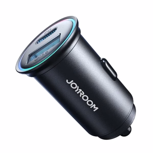 Joyroom JR-CCN04 60W USB-A USB-C mini lādētājs - melns