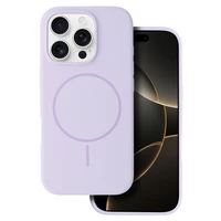 Magnētiskais plānais silikona viedtālruņa apvalks iPhone 17 Pro violets