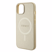Guess GUHMP15MPSAHMCB iPhone 15 Plus 6.7" zelta/zelta cietais apvalks Saffiano MagSafe