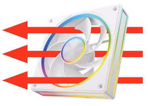 MODECOM VOLCANO LOOP 120 ARGB reversais ventilators balts