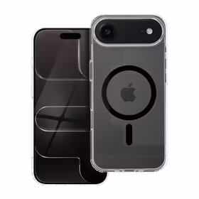 Drop Glue krāsains magnētiskais viedtālruņa apvalks, saderīgs ar MagSafe, paredzēts IPHONE 17 Air, melns