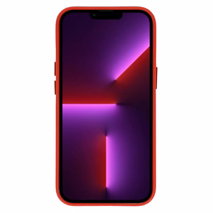 Magnētiskais ādas apvalks iPhone 14 sarkans