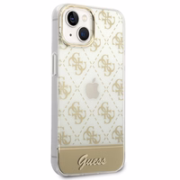 Guess GUHCP14MHG4MHG iPhone 14 Plus 6.7 "zeltains/zeltains cietais apvalks 4G Pattern Script