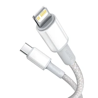Baseus kabelis High Density PD USB-C - Lightning 1,0 m balts 20W