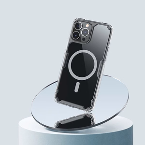 Nillkin Nature Pro magnētiskais bruņotais viedtālruņa apvalks ar MagSafe iPhone 15 Pro - balts
