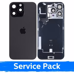 Aizmugurējais vāciņš saderīgs ar Apple iPhone 16 Pro Max / Black Titanium / (Service Pack)