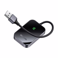 CarPlay bezvadu adapteris ar USB kabeli McDodo CA-7210 melns