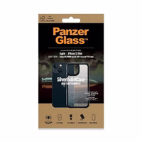 PanzerGlass ClearCase iPhone 13 Mini 5.4" melns Antibacterial Military grade SilverBullet 0318