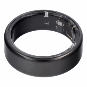 Smart Ring R11M- inteligentny pierścień ze stali ze stacją ładującą rozmiar 8 (18,1mm) czarny