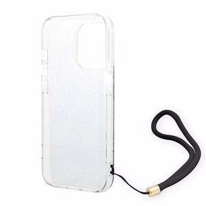 Guess GUOHCP14XH4STW iPhone 14 Pro Max 6.7 "brūns/brūns cietais apvalks 4G raksta siksna