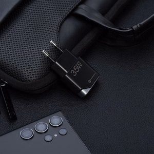 FORCELL F-ENERGY GaN III B135101-E īpaši plāns ceļojumu lādētājs 1 x Type C + USB A PD QC4.0 3A 35W melns