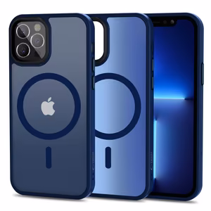 Tech-Protect MagMat MagSafe Case for iPhone 12 / 12 Pro - Matte Navy Blue