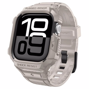 SPIGEN RUGGED ARMOR maciņš ”PRO” V2 APPLE WATCH 10 / 11 (46 MM) DUNE BEIGE