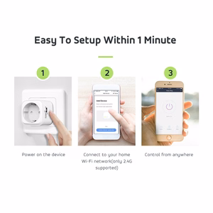 GreenBlue WiFi attālināti vadāma rozete Android/iOS/Alexa/Google Home enerģijas patēriņš taimeris maks. 3680W tips F GB720 F
