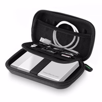 Ugreen 40707 storage drive case Pouch case EVA (Ethylene Vinyl Acetate) melns
