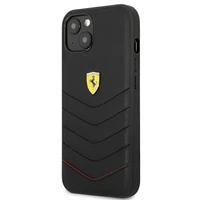 Ferrari FEHCP13SRQUK iPhone 13 mini 5.4 melns kietais apvalks Off Track Carbon Stripe