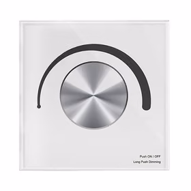 Rotējošs paneļa Triac gaismas regulators T1-K, 12-48VDC, 3x 4A