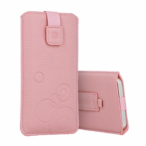 Viedtālruņa apvalks WONDER Deko Pouch Case (izmērs XL) iPhone 15/15 Pro/iPhone 16/16 Pro/Samsung S24/S24 Plus/S25/S25 Plus/A53/A55 5G rozā