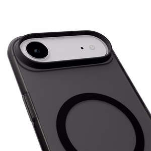 Puro Daylight ar MagSafe saderīgs silikona viedtālruņa apvalks iPhone 17 Air – caurspīdīgs melns