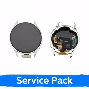 LCD displejs saderīgs ar Samsung L310 Watch 7 44mm ar rāmi / Cream / (Service Pack)