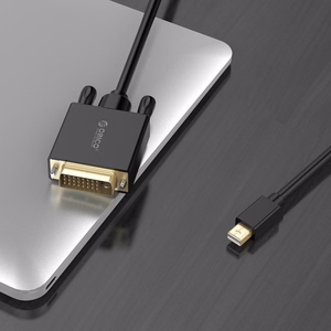 Orico XD-MDTD Mini DisplayPort–DVI, Full HD 60 Hz kabelis, 3 m – melns