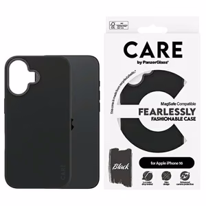 CARE by PanzerGlass Modes apvalks iPhone 16 6.1" melns/melns Magnētiskais 1377