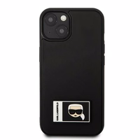 Viedtālruņa apvalks Karl Lagerfeld KLHCP13S3DKPK iPhone 13 mini 5,4\" melns / melns ciets apvalks Ikonik Patch