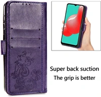 Futrālis Flower Book Samsung A125 A12/M127 M12 violets