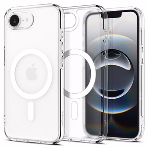 Spigen Ultra Hybrid Magnētiskais viedtālruņa apvalks iPhone 16e - balts, caurspīdīgs