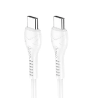 Kabelis USB C uz USB C Hoco PD 60W 1 m X37 balts
