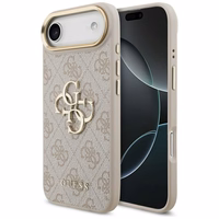 Guess 4G Charms Collection Magnētiskais viedtālruņa apvalks iPhone 17 Pro - brūns