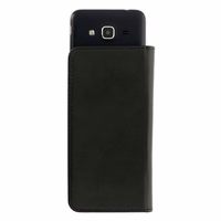 Universālais BOOK MAGNET viedtālruņa apvalks 4,7 collu melns
