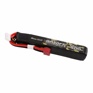 Gens Ace 25C 1500mAh 3S1P 11,1 V airsoft ieroču LiPo akumulators ar T-veida spraudni